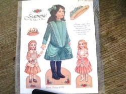 JEANNINE ENFANT DE PARIS VICTORIAN PAPER DOLLS UNCUT